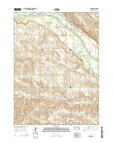 Wisner Nebraska Current topographic map, 1:24000 scale, 7.5 X 7.5 Minute, Year 2014