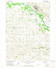 Wisner Nebraska Historical topographic map, 1:24000 scale, 7.5 X 7.5 Minute, Year 1963