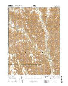 Wolbach Nebraska Current topographic map, 1:24000 scale, 7.5 X 7.5 Minute, Year 2014