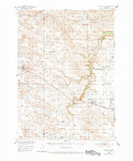 Wolf Lake Nebraska Historical topographic map, 1:62500 scale, 15 X 15 Minute, Year 1950