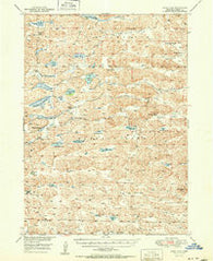 Wolf Lake Nebraska Historical topographic map, 1:62500 scale, 15 X 15 Minute, Year 1951