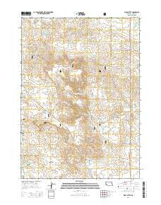Wolf Butte Nebraska Current topographic map, 1:24000 scale, 7.5 X 7.5 Minute, Year 2014