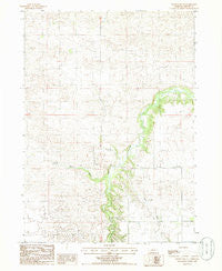 Wood Lake NE Nebraska Historical topographic map, 1:24000 scale, 7.5 X 7.5 Minute, Year 1985