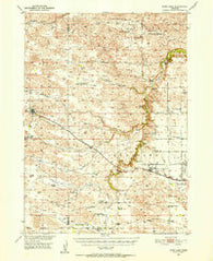 Wood Lake Nebraska Historical topographic map, 1:62500 scale, 15 X 15 Minute, Year 1950