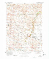 Wood Lake Nebraska Historical topographic map, 1:62500 scale, 15 X 15 Minute, Year 1950