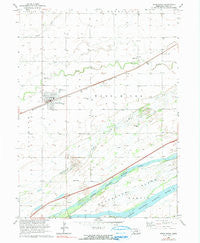 Wood River Nebraska Historical topographic map, 1:24000 scale, 7.5 X 7.5 Minute, Year 1962