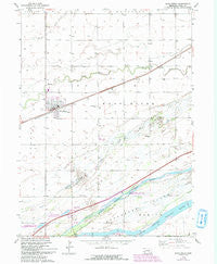 Wood River Nebraska Historical topographic map, 1:24000 scale, 7.5 X 7.5 Minute, Year 1962