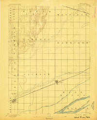 Wood River Nebraska Historical topographic map, 1:62500 scale, 15 X 15 Minute, Year 1895