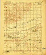 Wood River Nebraska Historical topographic map, 1:125000 scale, 30 X 30 Minute, Year 1896