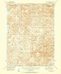 Wright Valley Nebraska Historical topographic map, 1:62500 scale, 15 X 15 Minute, Year 1951