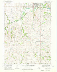 Wymore Nebraska Historical topographic map, 1:24000 scale, 7.5 X 7.5 Minute, Year 1970