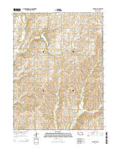 Wymore NE Nebraska Current topographic map, 1:24000 scale, 7.5 X 7.5 Minute, Year 2014