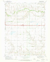 York SW Nebraska Historical topographic map, 1:24000 scale, 7.5 X 7.5 Minute, Year 1969