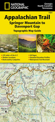 Buy map Appalachian Trail : Springer Mountain to Davenport Gap : topographic map guide