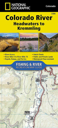 Buy map Colorado River, Headwaters to Kremmling