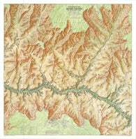 Buy map Heart of the Grand Canyon Wall Map [Tubed]