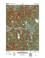 Andover New Hampshire Historical topographic map, 1:24000 scale, 7.5 X 7.5 Minute, Year 2012