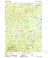 Andover New Hampshire Historical topographic map, 1:24000 scale, 7.5 X 7.5 Minute, Year 1987