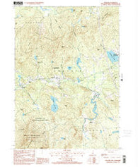 Andover New Hampshire Historical topographic map, 1:24000 scale, 7.5 X 7.5 Minute, Year 1998
