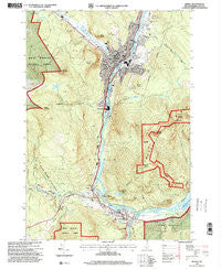 Berlin New Hampshire Historical topographic map, 1:24000 scale, 7.5 X 7.5 Minute, Year 1995