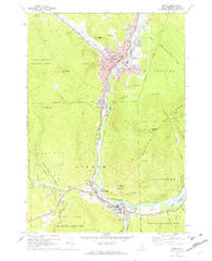 Berlin New Hampshire Historical topographic map, 1:24000 scale, 7.5 X 7.5 Minute, Year 1970