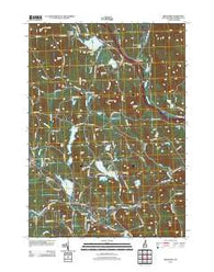 Bradford New Hampshire Historical topographic map, 1:24000 scale, 7.5 X 7.5 Minute, Year 2012