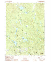 Bradford New Hampshire Historical topographic map, 1:24000 scale, 7.5 X 7.5 Minute, Year 1987