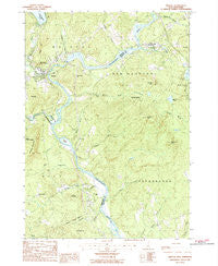 Bristol New Hampshire Historical topographic map, 1:24000 scale, 7.5 X 7.5 Minute, Year 1987