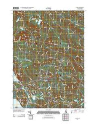 Candia New Hampshire Historical topographic map, 1:24000 scale, 7.5 X 7.5 Minute, Year 2012