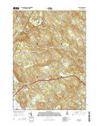 Candia New Hampshire Current topographic map, 1:24000 scale, 7.5 X 7.5 Minute, Year 2015