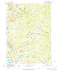 Candia New Hampshire Historical topographic map, 1:24000 scale, 7.5 X 7.5 Minute, Year 1969