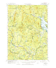 Cardigan New Hampshire Historical topographic map, 1:62500 scale, 15 X 15 Minute, Year 1956