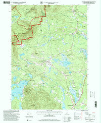 Center Sandwich New Hampshire Historical topographic map, 1:24000 scale, 7.5 X 7.5 Minute, Year 1995