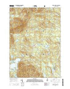 Center Sandwich New Hampshire Current topographic map, 1:24000 scale, 7.5 X 7.5 Minute, Year 2015