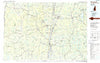 Claremont New Hampshire Historical topographic map, 1:100000 scale, 30 X 60 Minute, Year 1985