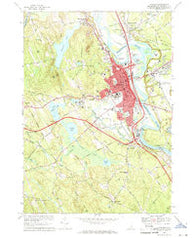 Concord New Hampshire Historical topographic map, 1:24000 scale, 7.5 X 7.5 Minute, Year 1967