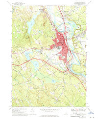Concord New Hampshire Historical topographic map, 1:24000 scale, 7.5 X 7.5 Minute, Year 1967