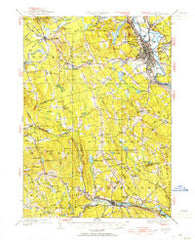 Concord New Hampshire Historical topographic map, 1:62500 scale, 15 X 15 Minute, Year 1949