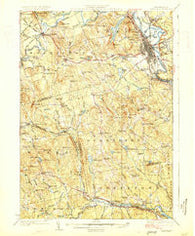 Concord New Hampshire Historical topographic map, 1:62500 scale, 15 X 15 Minute, Year 1927