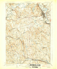 Concord New Hampshire Historical topographic map, 1:62500 scale, 15 X 15 Minute, Year 1927