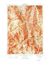 Crawford Notch New Hampshire Historical topographic map, 1:62500 scale, 15 X 15 Minute, Year 1946