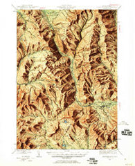 Crawford Notch New Hampshire Historical topographic map, 1:62500 scale, 15 X 15 Minute, Year 1946