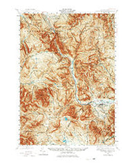 Crawford Notch New Hampshire Historical topographic map, 1:62500 scale, 15 X 15 Minute, Year 1946