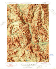 Crawford Notch New Hampshire Historical topographic map, 1:62500 scale, 15 X 15 Minute, Year 1950