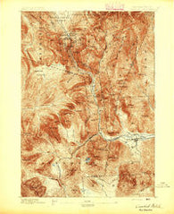 Crawford Notch New Hampshire Historical topographic map, 1:62500 scale, 15 X 15 Minute, Year 1895