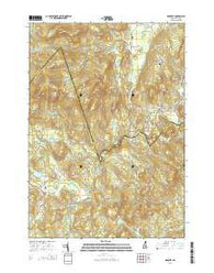 Danbury New Hampshire Current topographic map, 1:24000 scale, 7.5 X 7.5 Minute, Year 2015