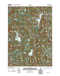 Deering New Hampshire Historical topographic map, 1:24000 scale, 7.5 X 7.5 Minute, Year 2012