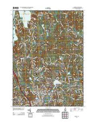 Derry New Hampshire Historical topographic map, 1:24000 scale, 7.5 X 7.5 Minute, Year 2012