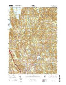 Derry New Hampshire Current topographic map, 1:24000 scale, 7.5 X 7.5 Minute, Year 2015