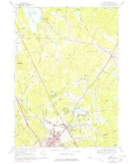 Derry New Hampshire Historical topographic map, 1:24000 scale, 7.5 X 7.5 Minute, Year 1968